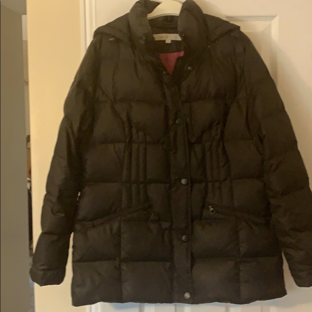Black puffer jacket